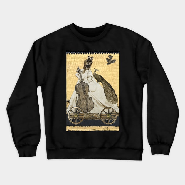 Magic Masquerade Train - Charlotte & her Cello Crewneck Sweatshirt by WinonaCookie